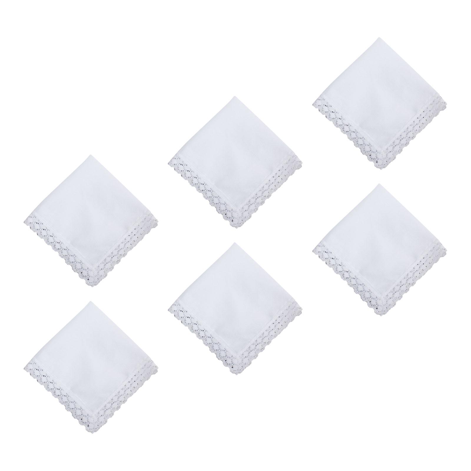 ผ้าเช็ดหน้าลูกไม้สีขาวบริสุทธิ - Handkerchief Cotton Men บทวิจารณ์และราคา
