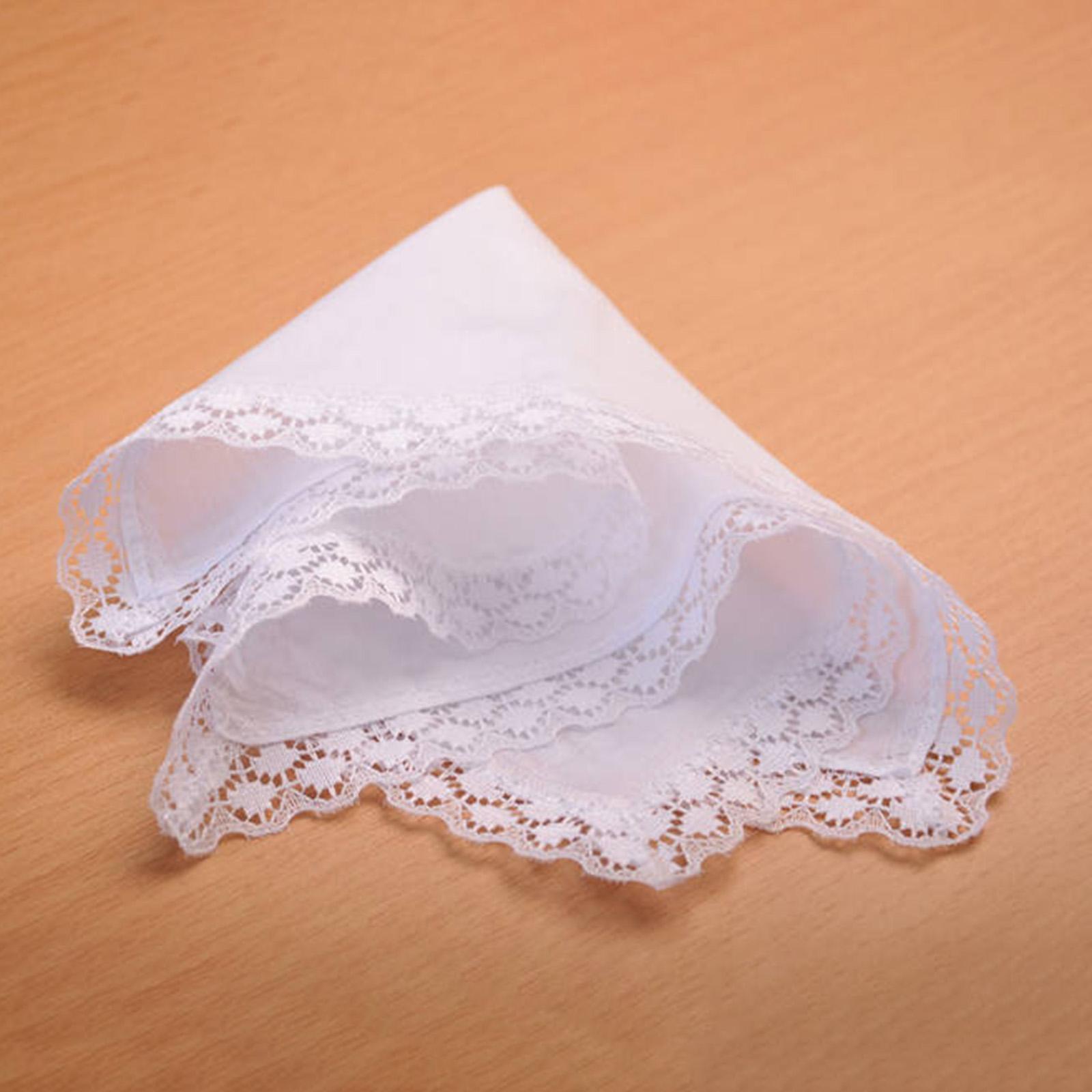 ผ้าเช็ดหน้าลูกไม้สีขาวบริสุทธิ - Handkerchief Cotton Men บทวิจารณ์และราคา