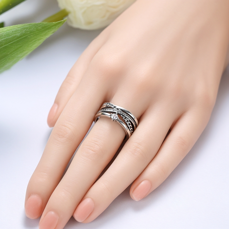 แหวนเงินแท้ 925 ดีไซน์โบว์หลาก - Tie Clip Silver บทวิจารณ์และราคา
