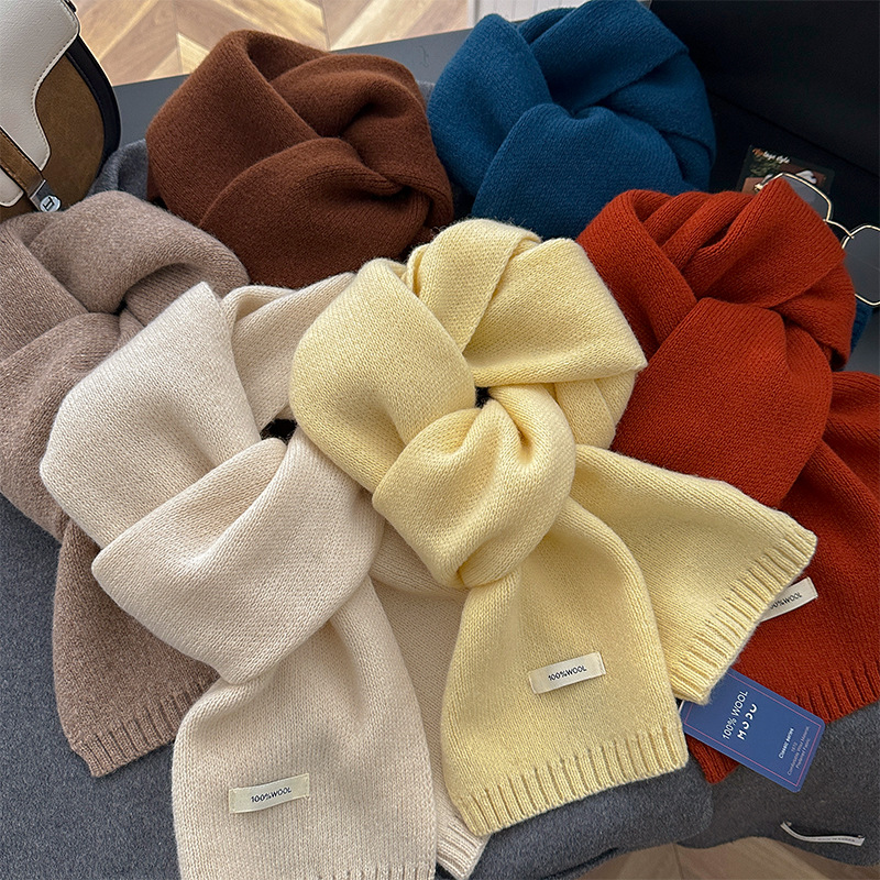 ผ้าพันคอขนสัตว์แท้ 48 สี สำหรั - Muffler Men Wool บทวิจารณ์และราคา