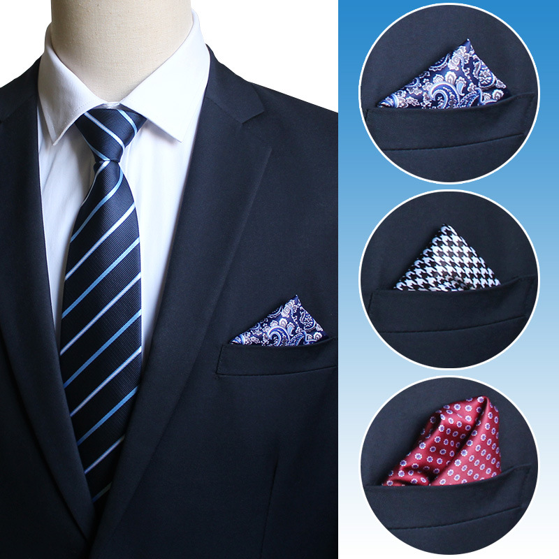 ผ้าเช็ดหน้าสำหรับผู้ชาย syal S - Pocket Square Set บทวิจารณ์และราคา