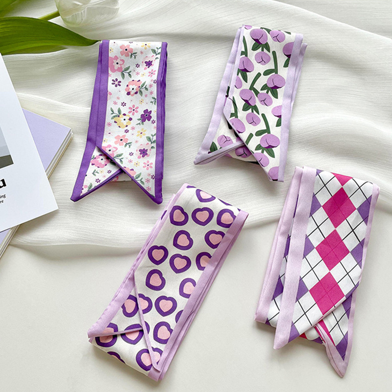 ใหม่หรูหราแคบสั้นผู้หญิงผ้าพัน - Silk Neck Scarf บทวิจารณ์และราคา