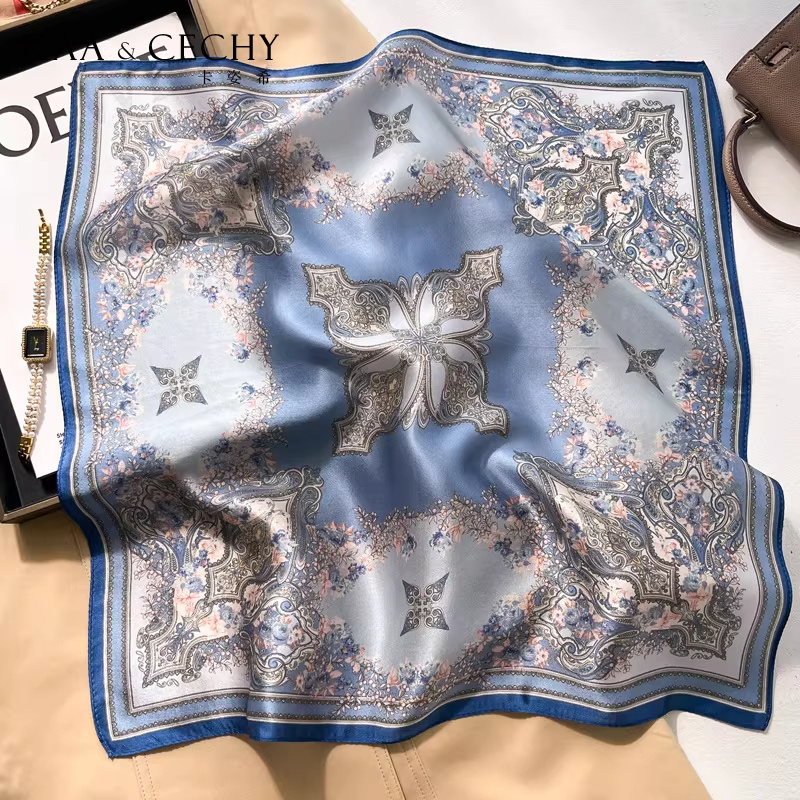 ผ้าพันคอไหมมัลเบอร์รี่แท้ 100% - Scarf Silk Square บทวิจารณ์และราคา