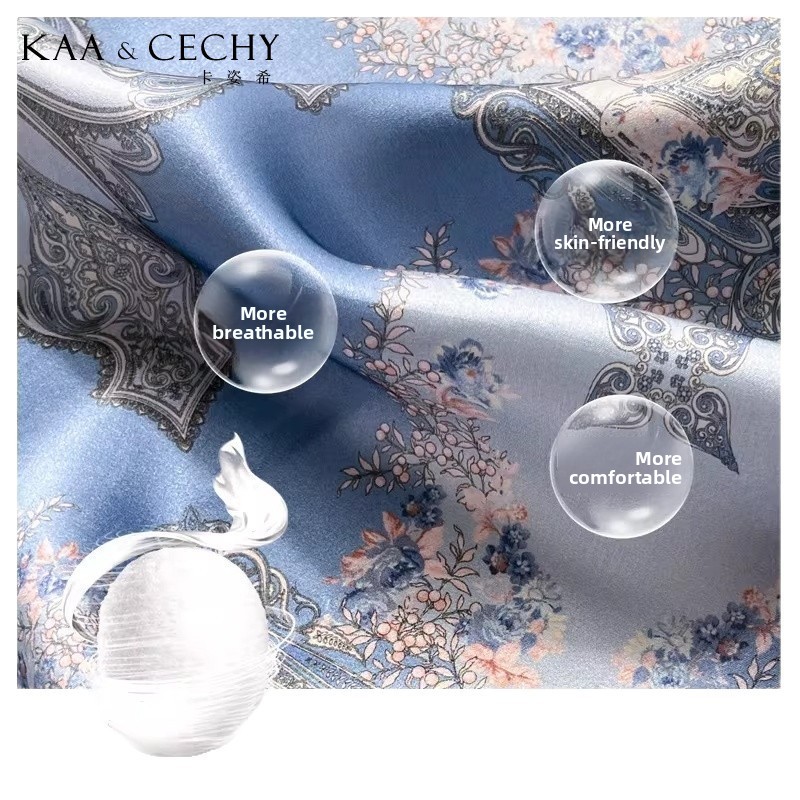 ผ้าพันคอไหมมัลเบอร์รี่แท้ 100% - Scarf Silk Square บทวิจารณ์และราคา
