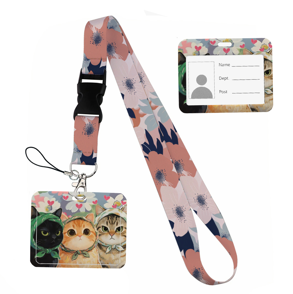 สายคล้องคอพิมพ์ลายริบบิ้นรูปสั - Lanyard Badge Holder บทวิจารณ์และราคา
