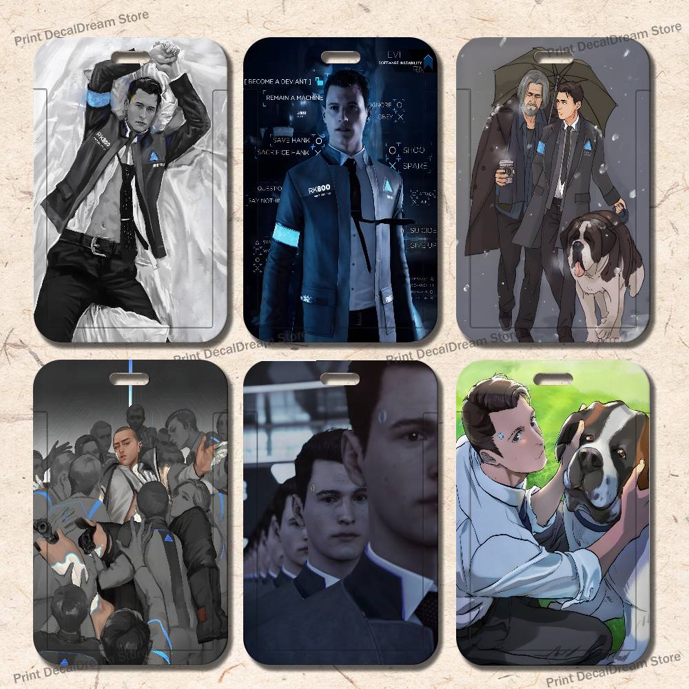 Game D-Detroit Art Card Holder - Lanyard Badge Holder บทวิจารณ์และราคา