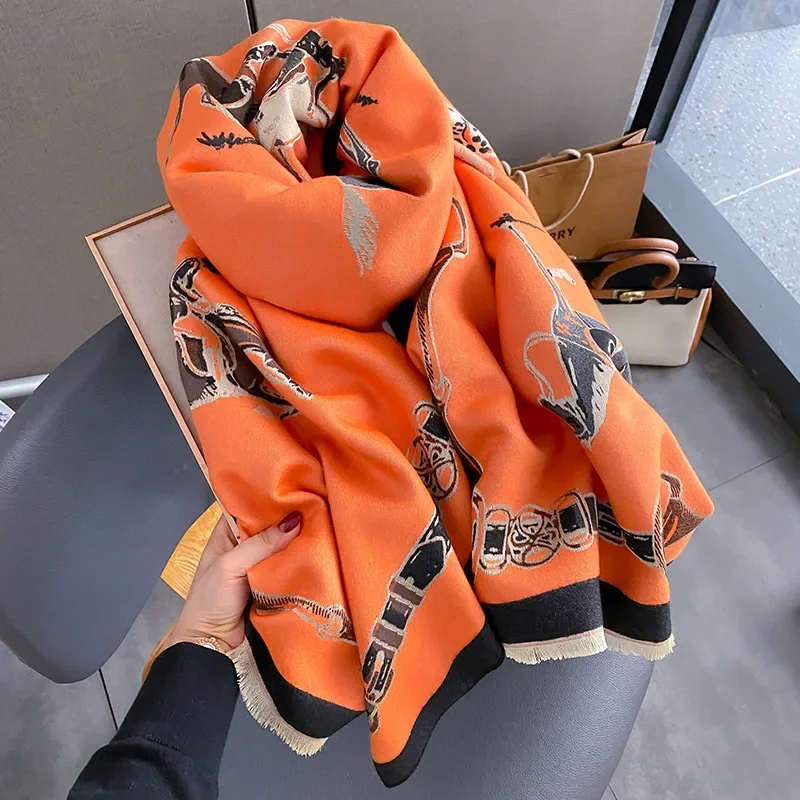 2024 Luxury WARM Pashminaผ้าคล - Woven Scarf Blanket บทวิจารณ์และราคา