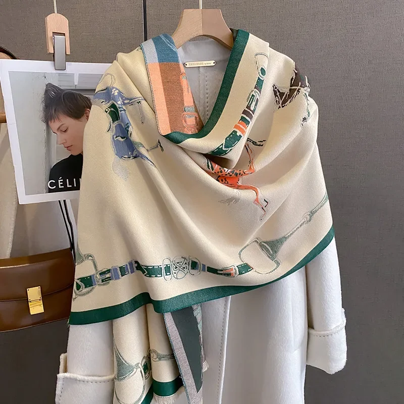 2024 Luxury WARM Pashminaผ้าคล - Woven Scarf Blanket บทวิจารณ์และราคา